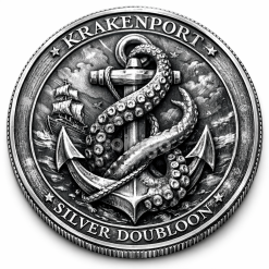 Krakenport Silver Doubloon