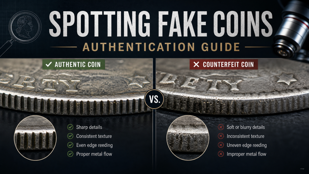 how to spot fake coins
