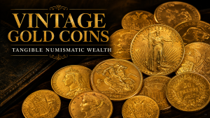 vintage gold coins